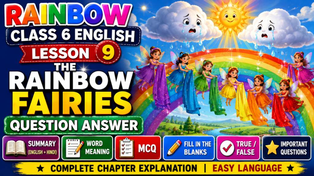 Rainbow Class 6 Lesson 9 The Rainbow Fairies Question Answer