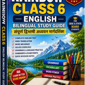 Rainbow Class 6 English Complete Solved Guide PDF | Hindi + English